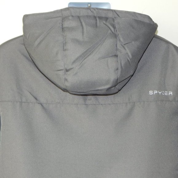 SPYDER POLAR Parka Jacket Waterproof ThermaWEB Insulation Gray Men’s Sz M NWT - Picture 13 of 15